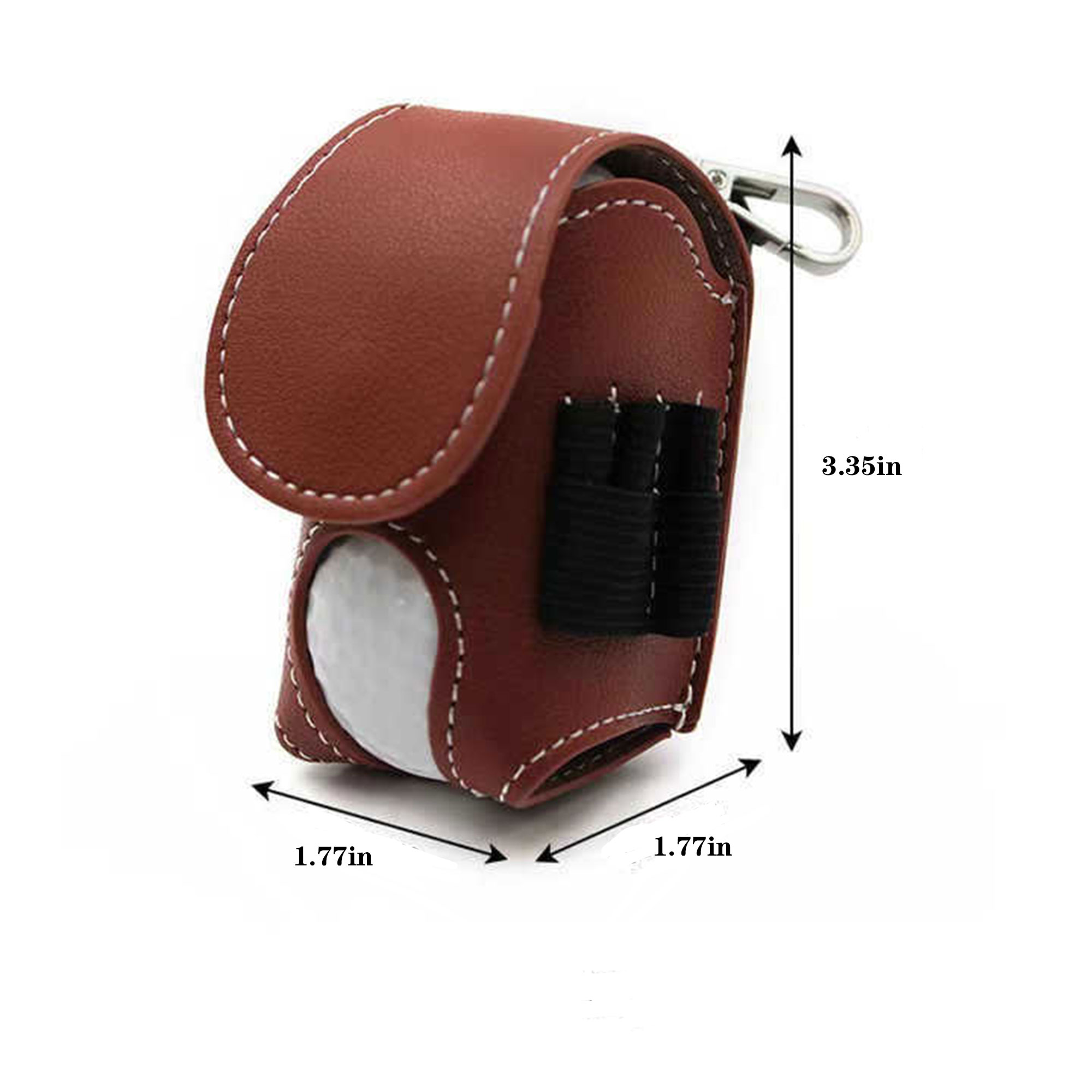 Compact PU Leather Golf Waist Bag 2