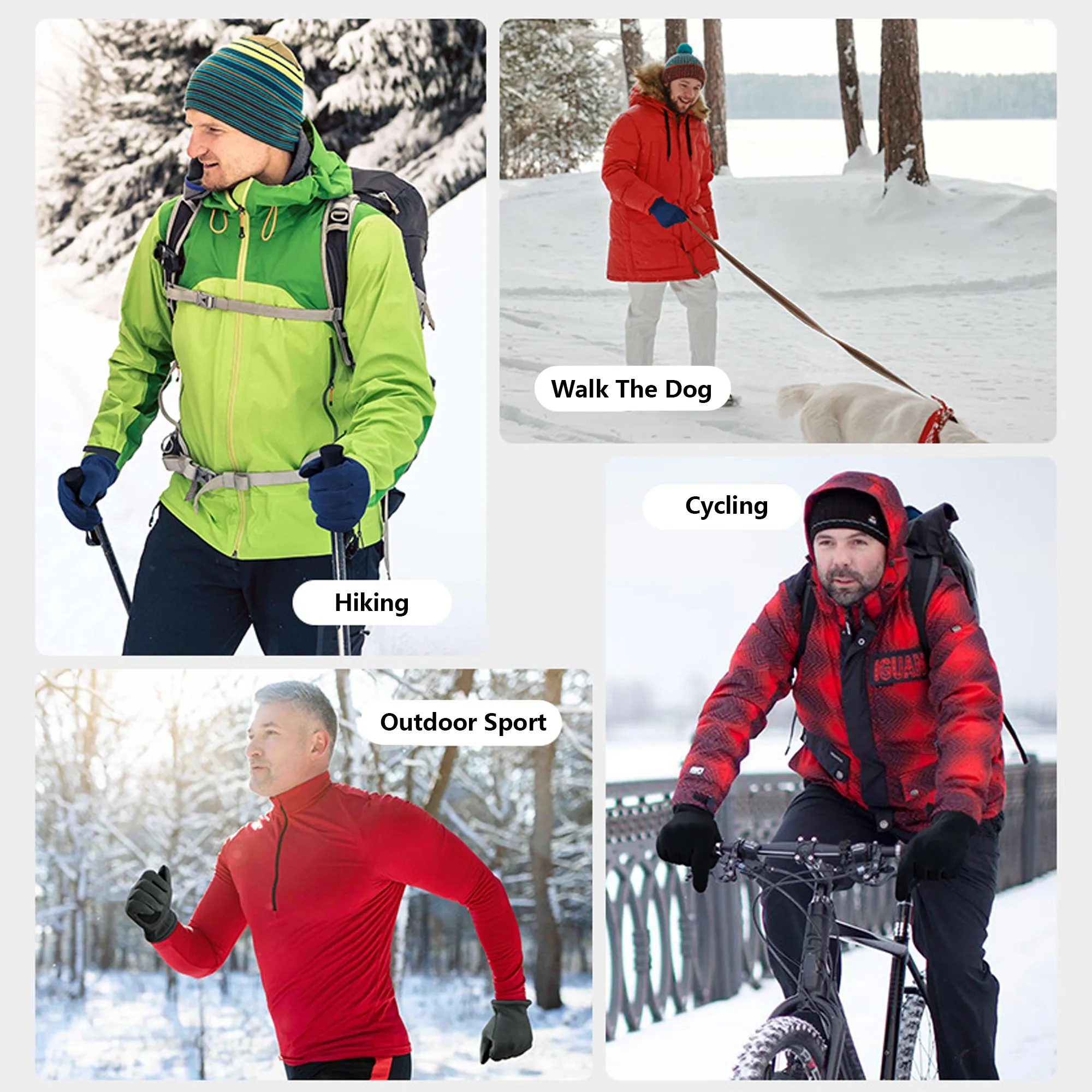 Outdoor Sports Waterproof Warm Gloves 5