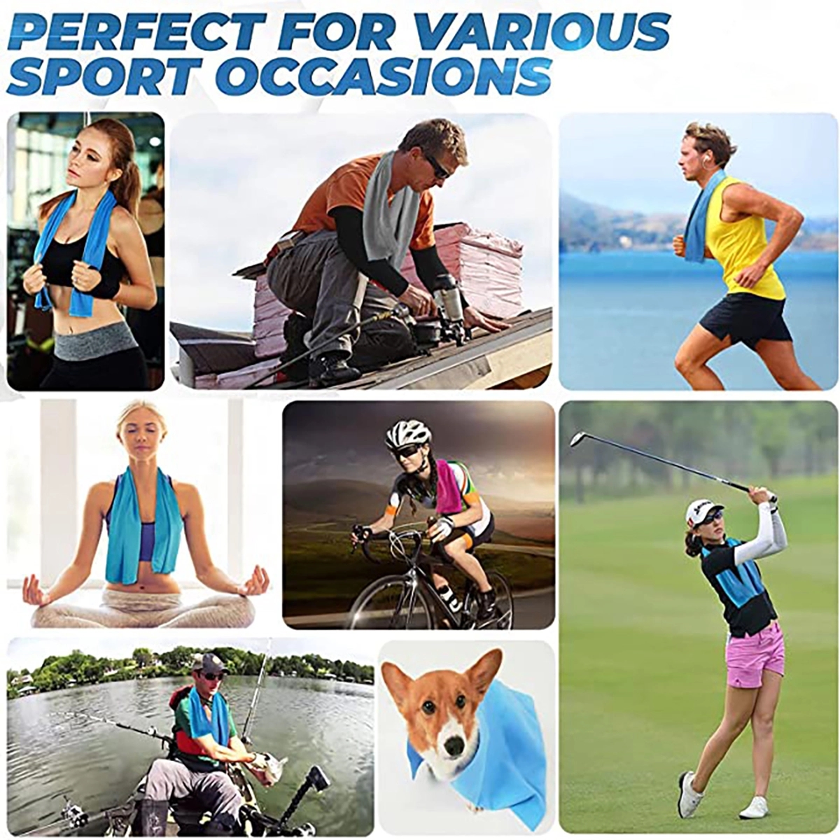 Cooling Towels For Yoga Sport Running 39.4"X11.8" 2