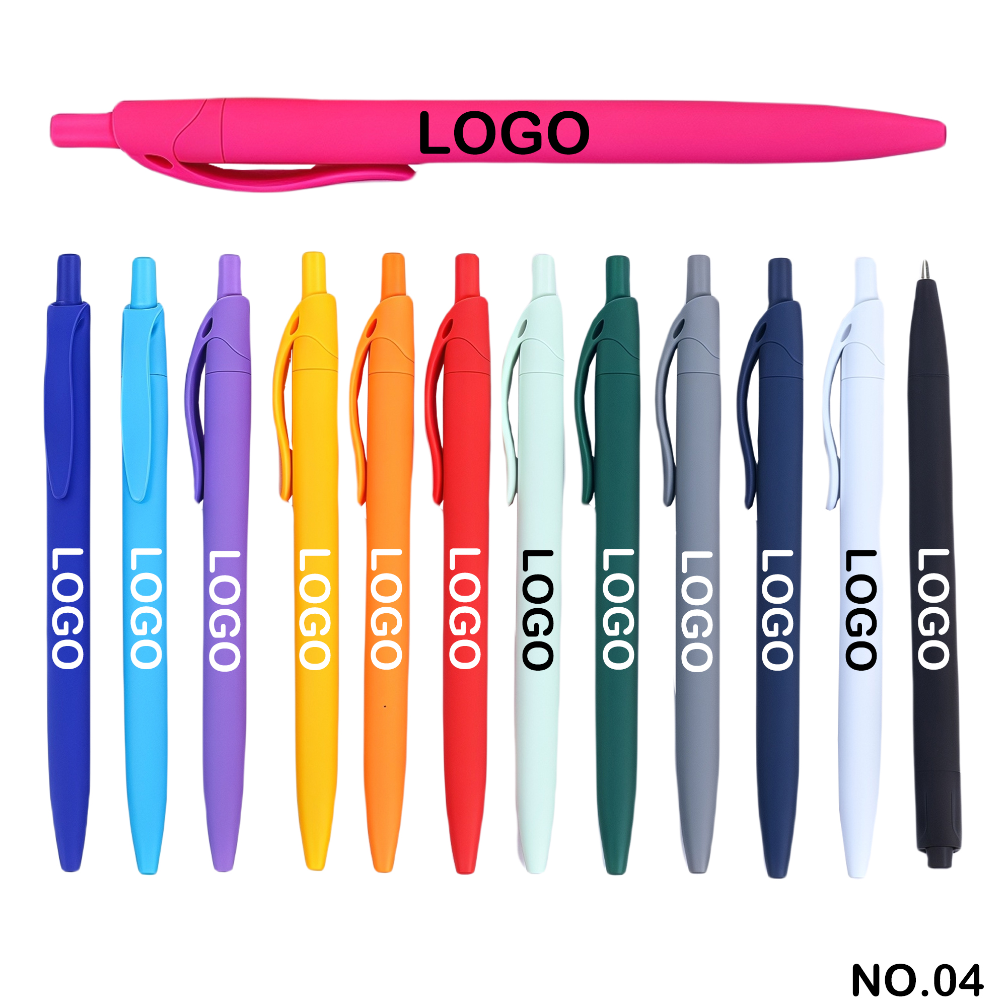 Colorful click-type high-end business ballpoint pen 1