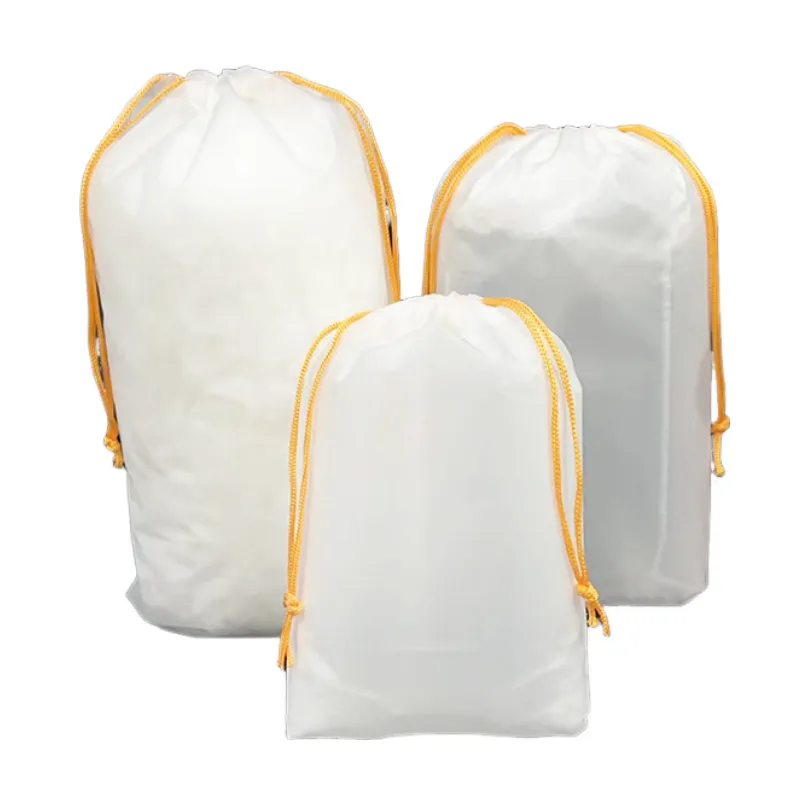 Reusable Frosted Drawstring Bag 1