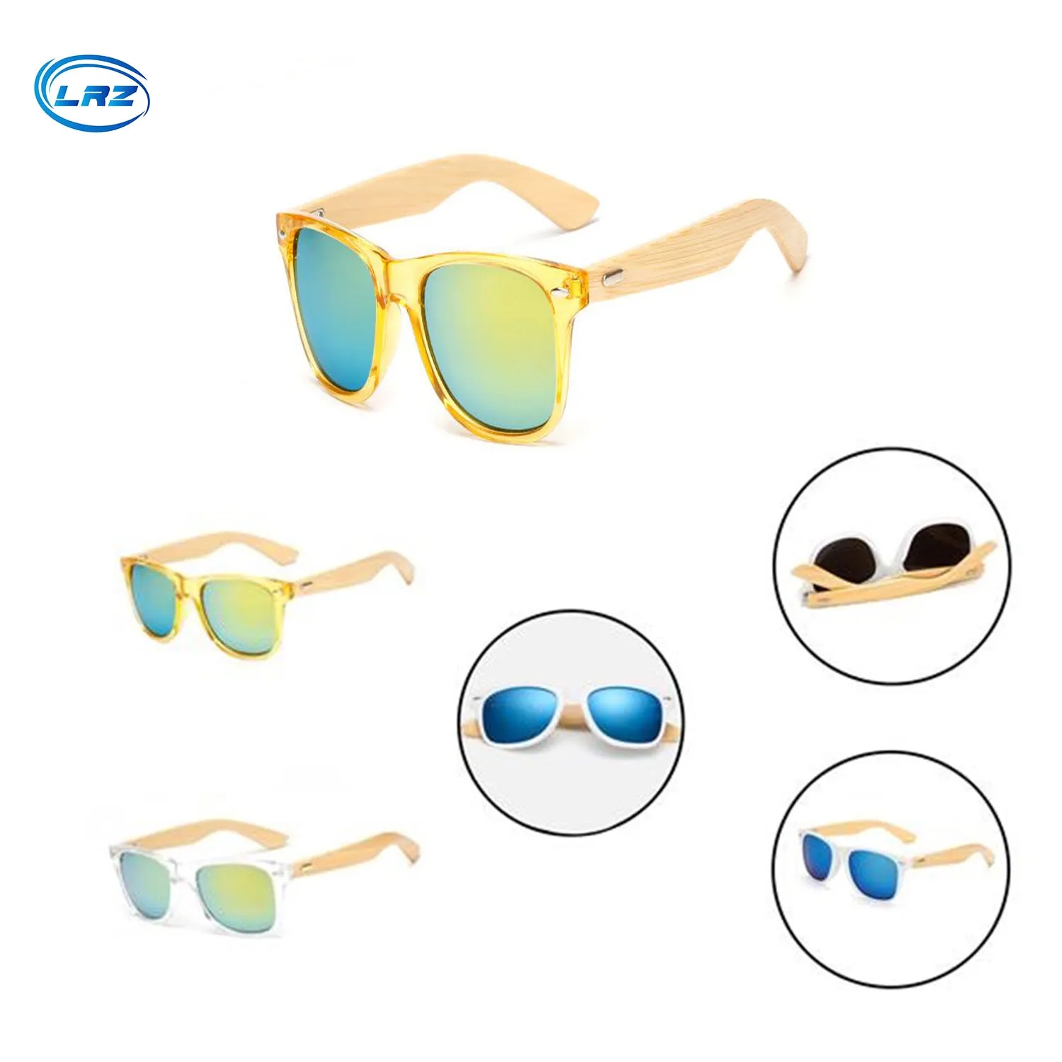 Polarized Wood Glasses Men Wooden Bamboo Sunglasses 6