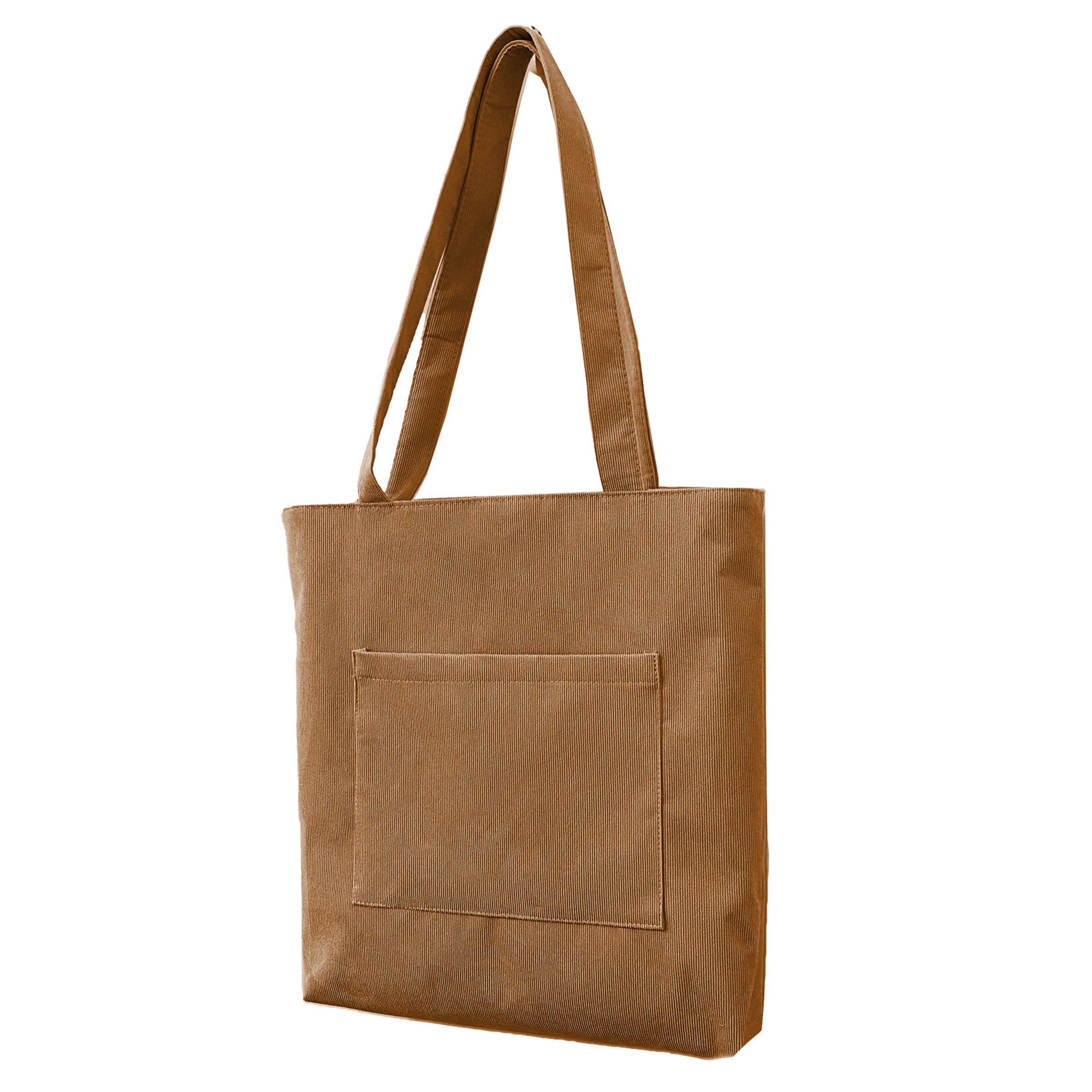 Corduroy Large Capacity Retro Solid Color Tote Bag 1