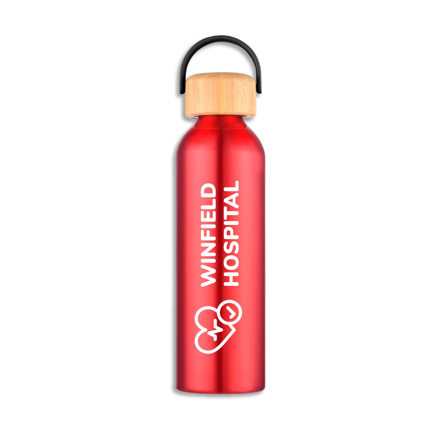Juno 24 oz Recycled Aluminum Water Bottle with Bamboo Lid 3