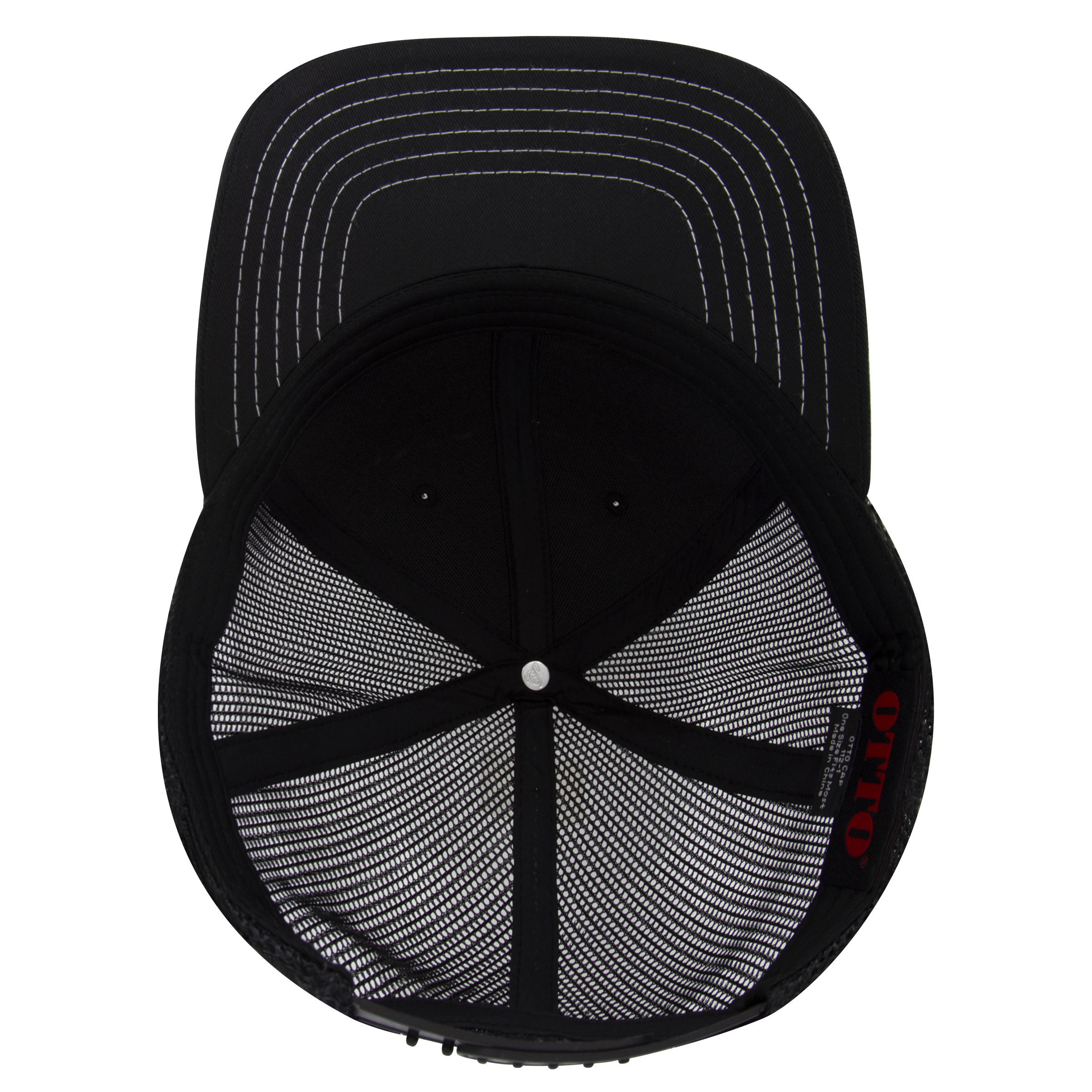 OTTO CAP® 6 Panel Mid Profile Mesh Back Trucker Hat 22