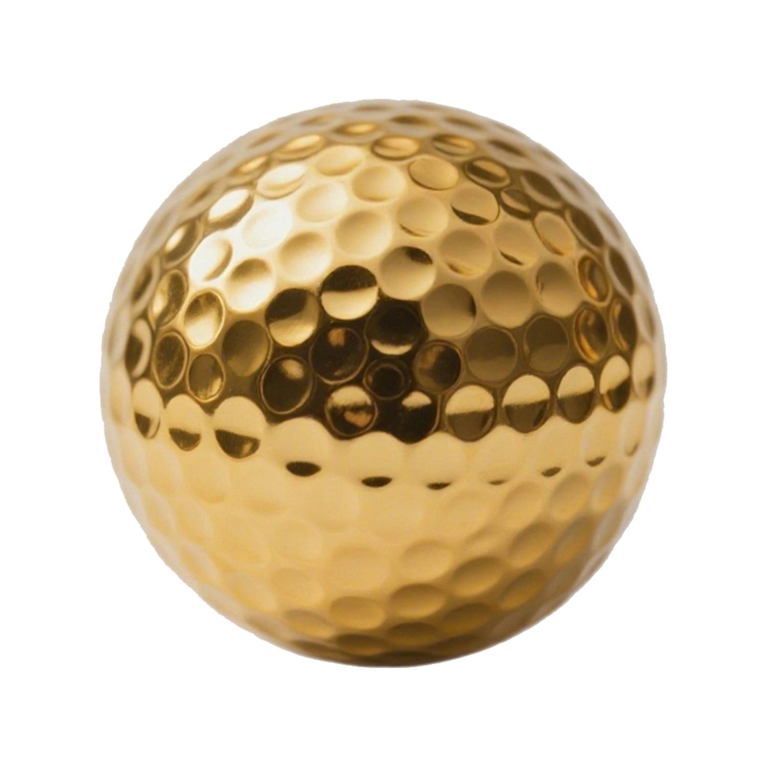Gold Plated Rubber Golf Balls 3