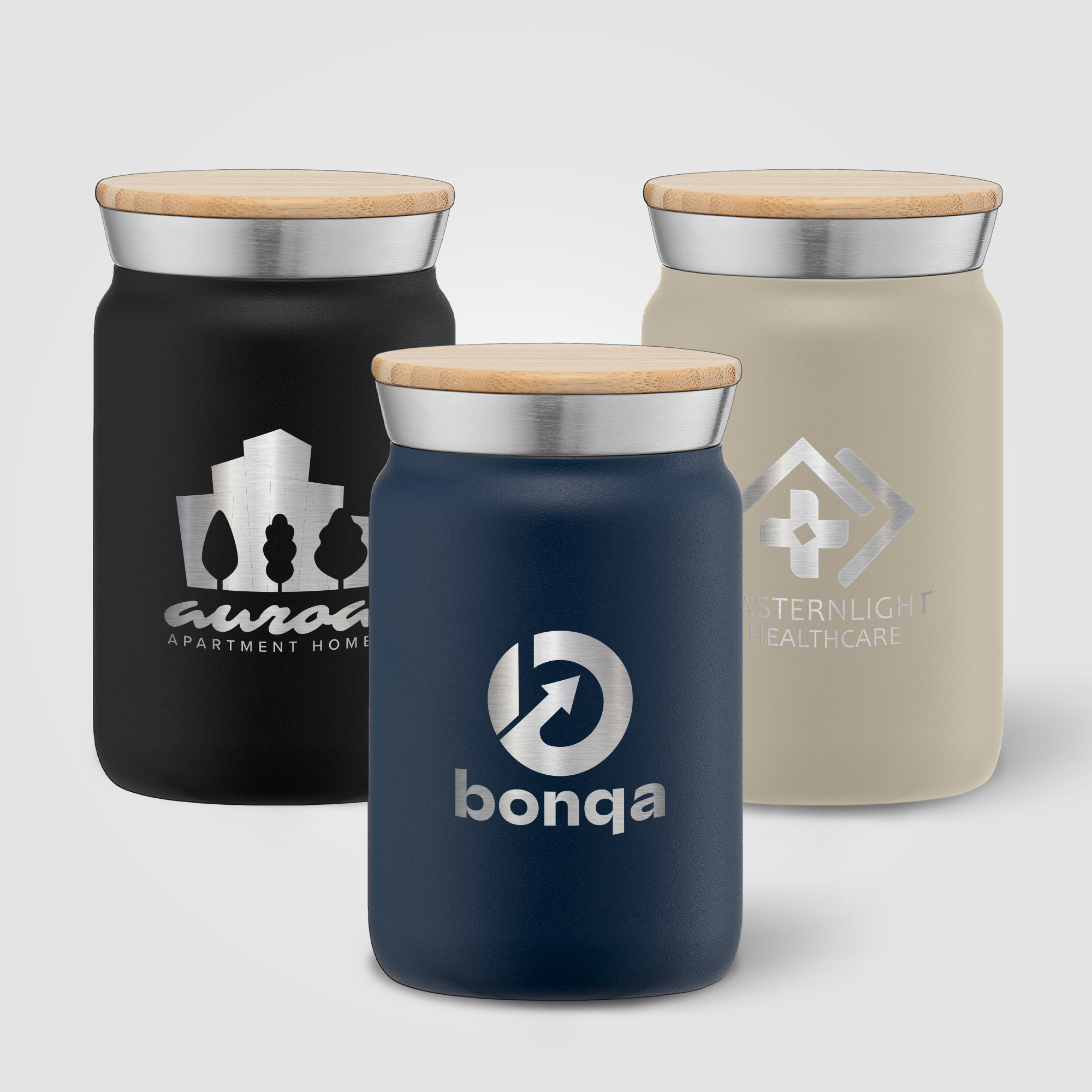 Nordic - 9 oz. Double Wall Copper-Lined Stainless Steel Tumbler with Bamboo Lid 14