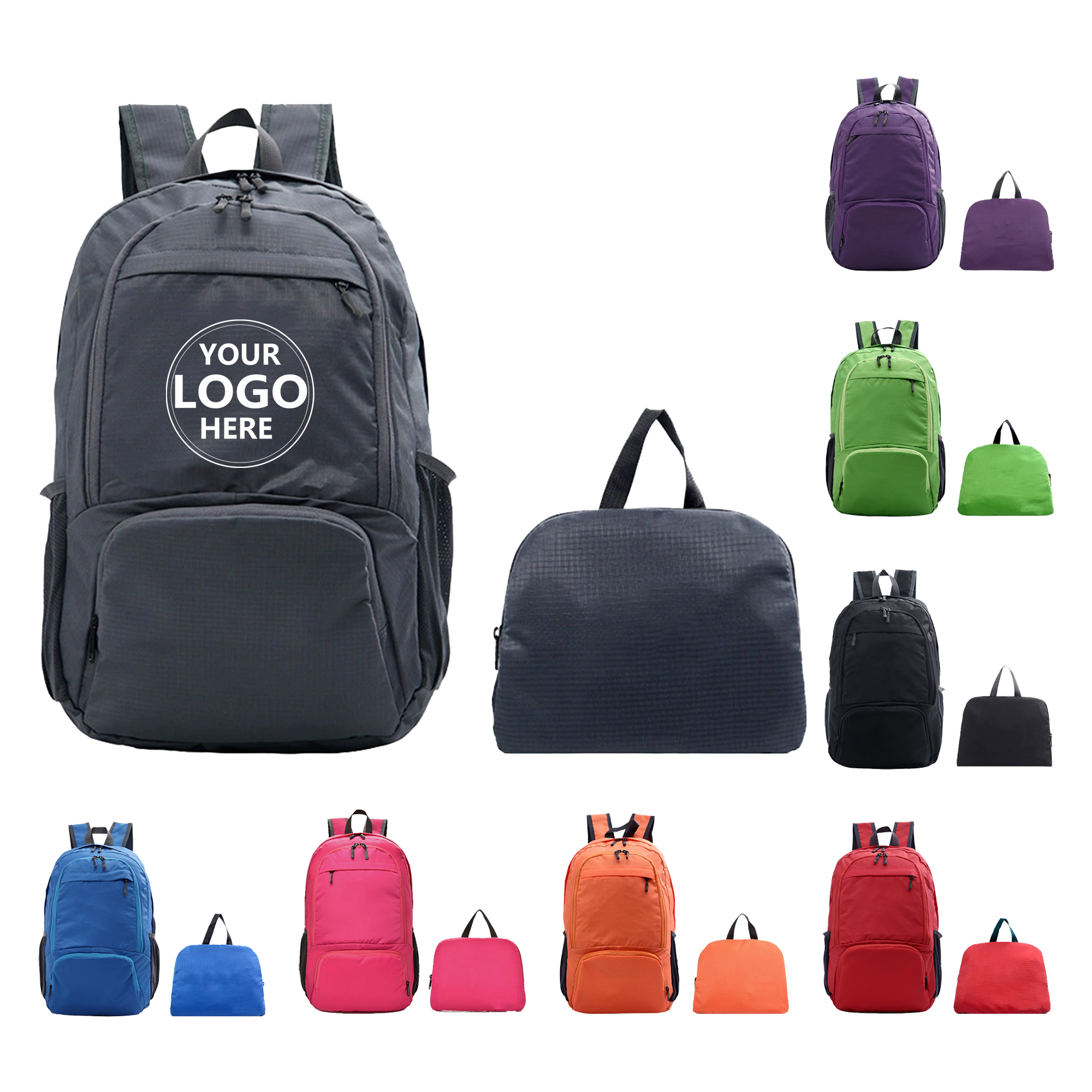 Portable Waterproof Polyester Backpack for Outdoor Adventures 2