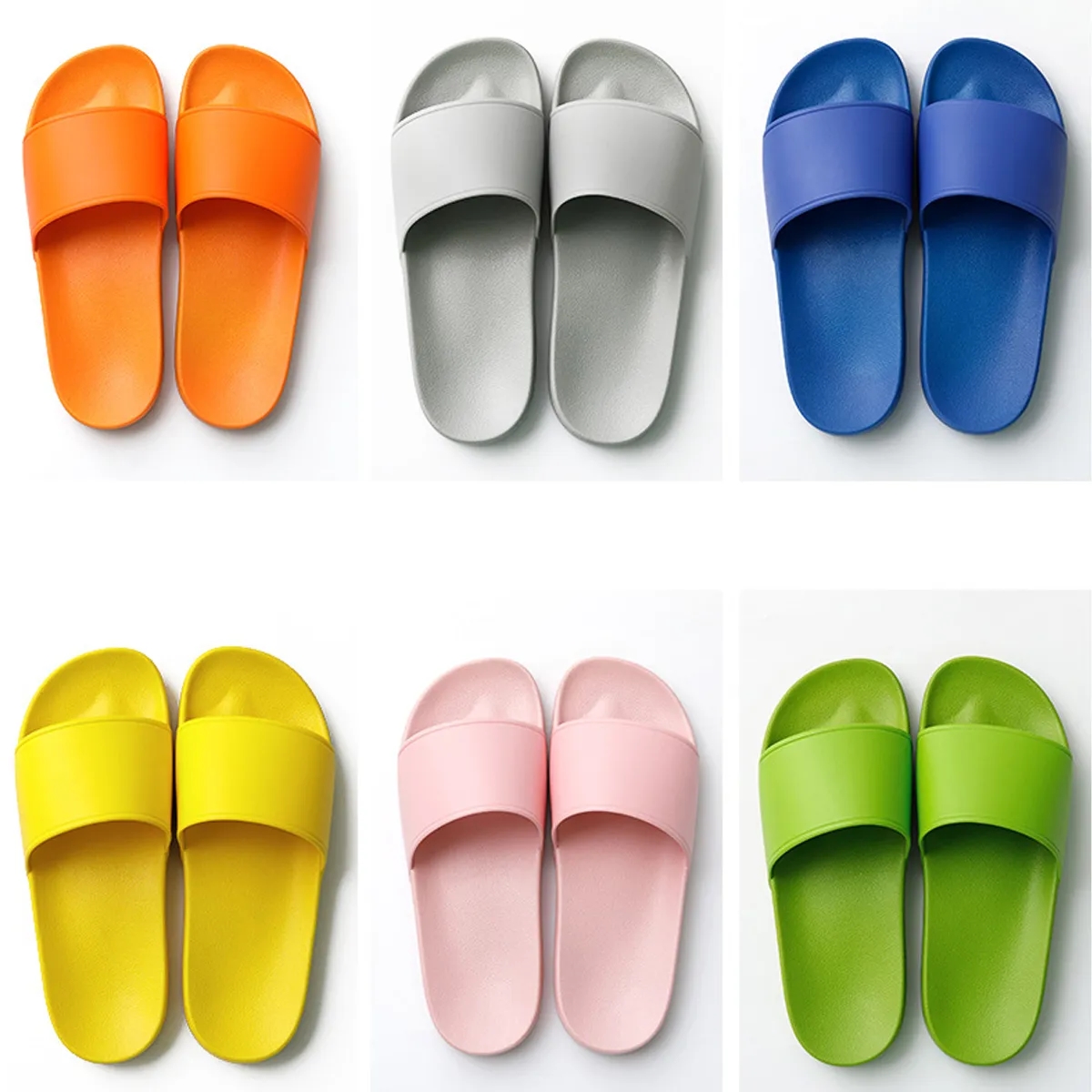 Slide Sandals Open Toe Shower Slipper Non-Slip PVC Shoes 3