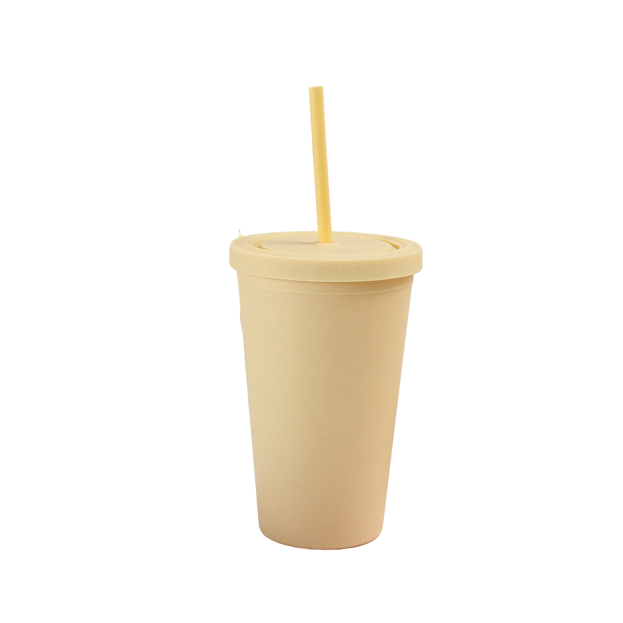 Sixteen Ounce Double Walled Tumbler With Straw 3.97" x 8" 2