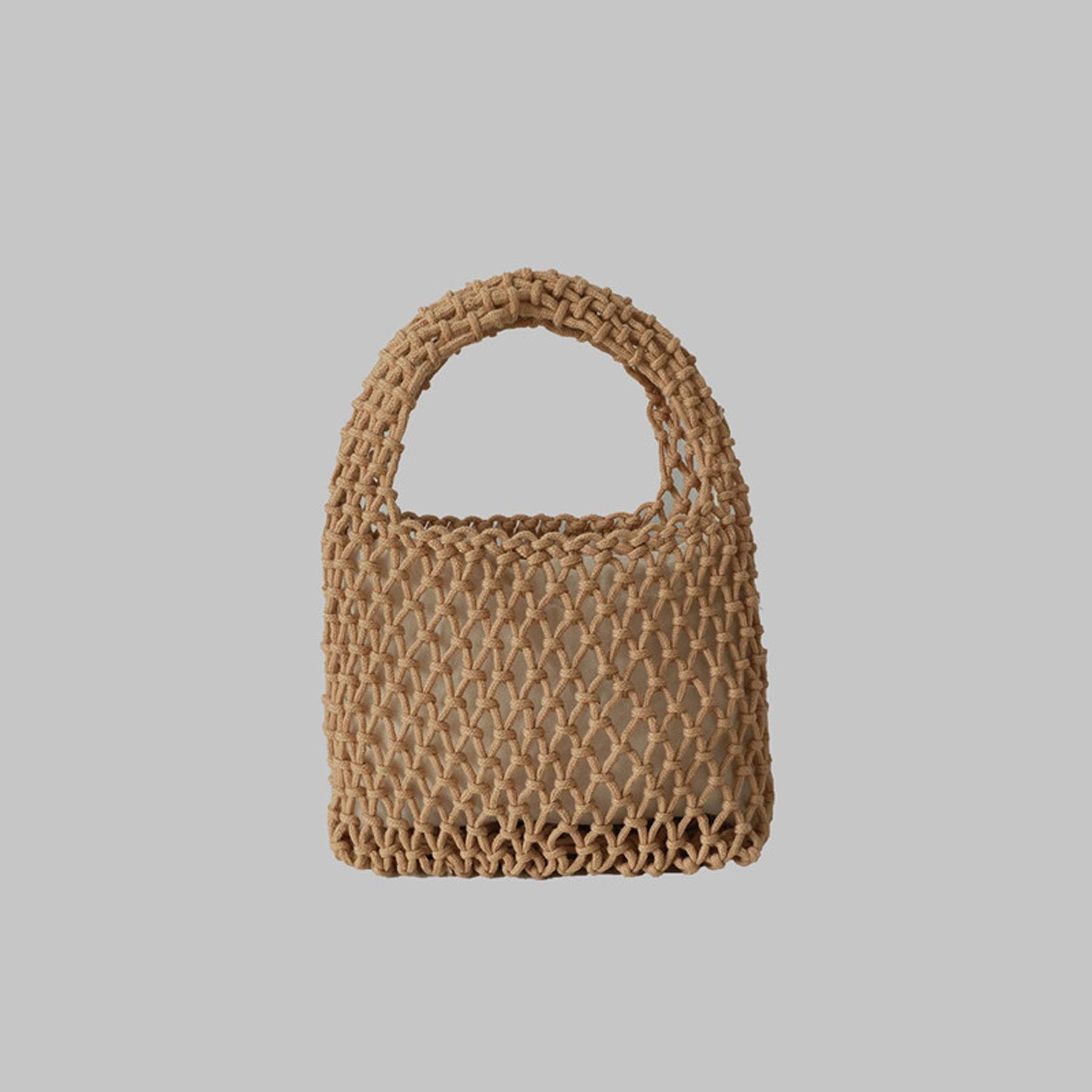 Women Cotton Beach Woven Mini Handbag 3