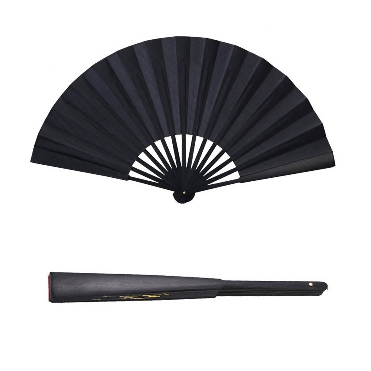 Folding Fabric Bamboo Hand Fan 2