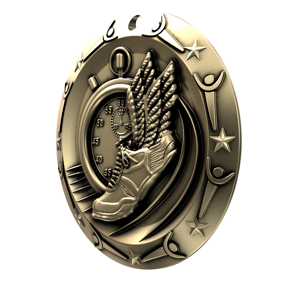 Track World Class Medallion (3") 1