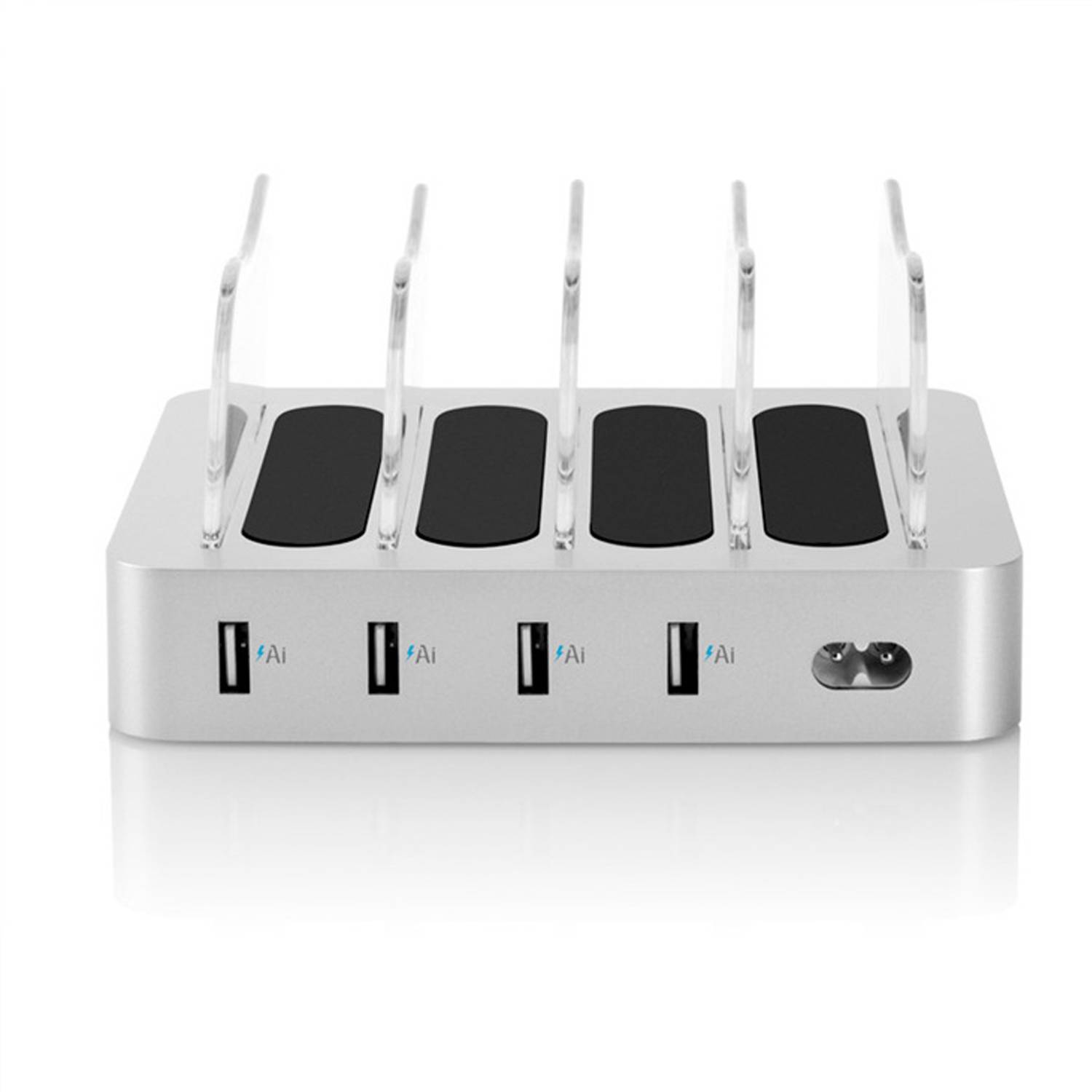 Desktop Cellphone Multi 4 Port Usb Charging Station 1