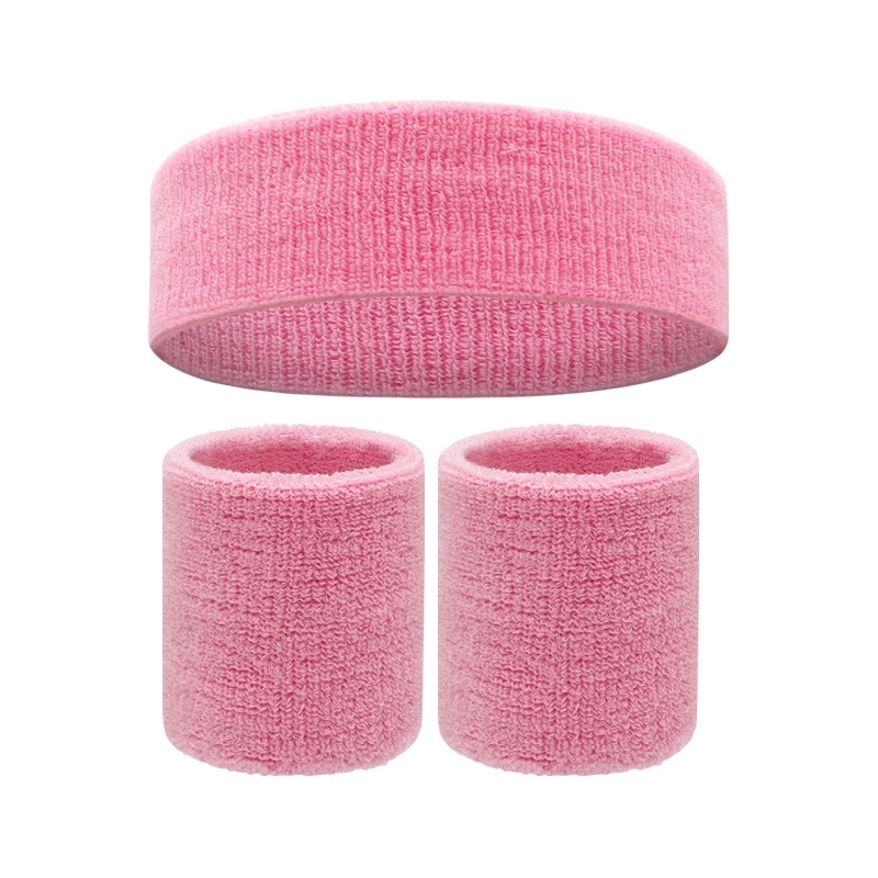 Sweatband Sports Headband Wristband Set 12