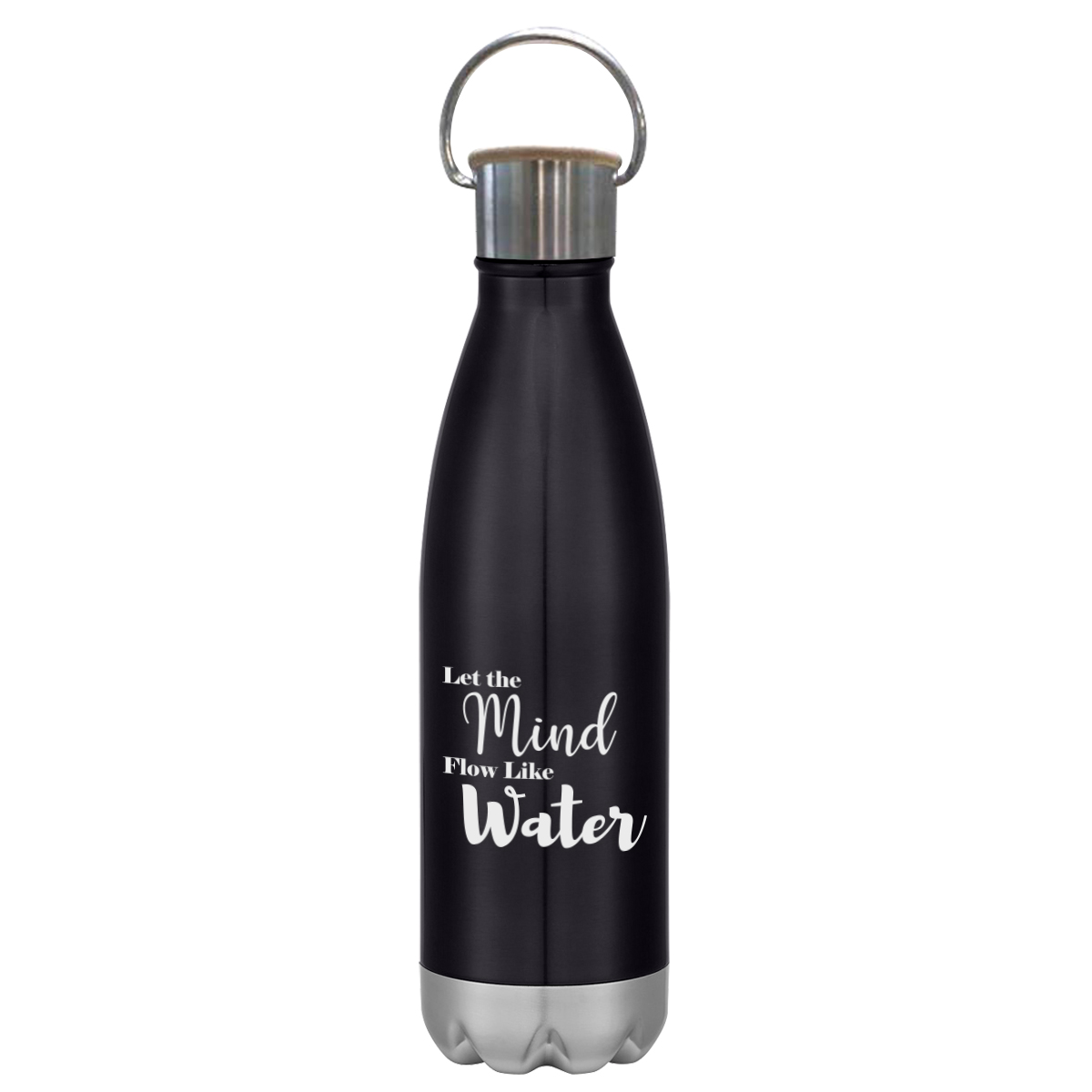 16 Oz. Swiggy Stainless Steel Bottle With Bamboo Lid, custom water bottle with logo imprint 4