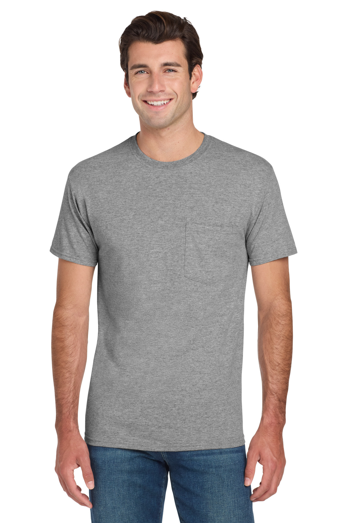 Jerzees - Dri-Power 50/50 Cotton/Poly Pocket T-Shirt. 29MP 47