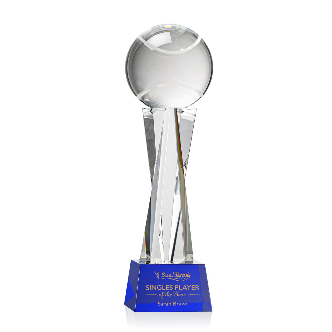 Tennis Ball Award on Grafton Base - Blue 6