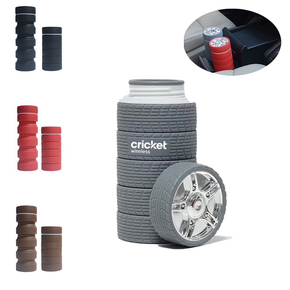 25oz. Large Capacity Tire Shape Silicone Water Bottle 2