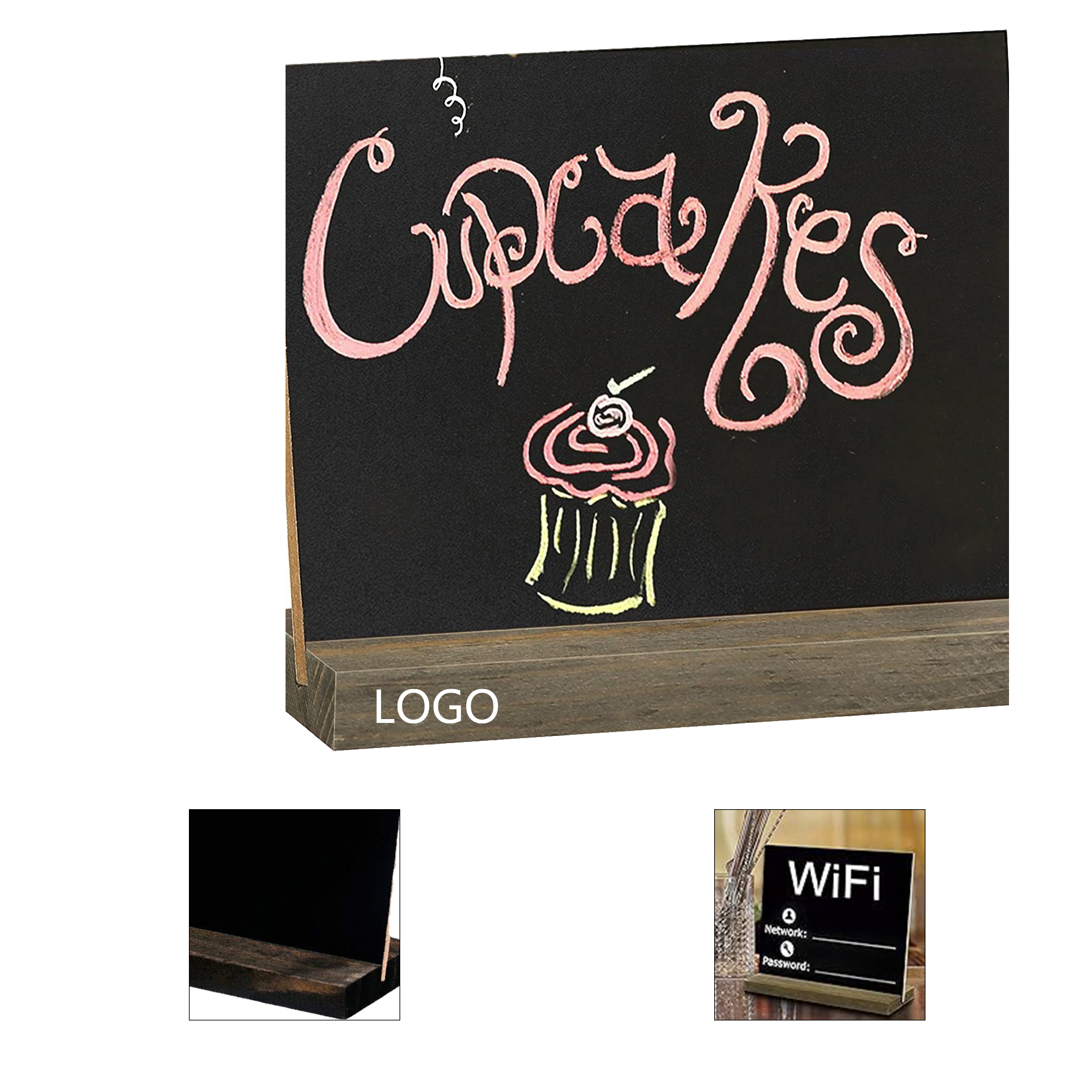 Wood Base Message Chalkboard 2