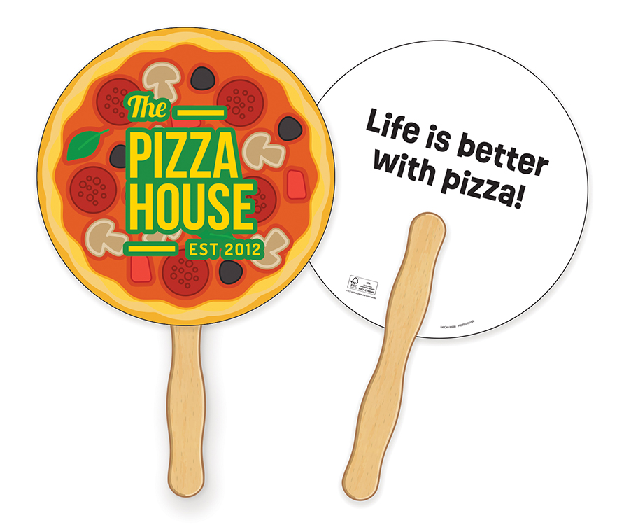 HAND FANS - Full Color, Round Shaped Hand Fan 3