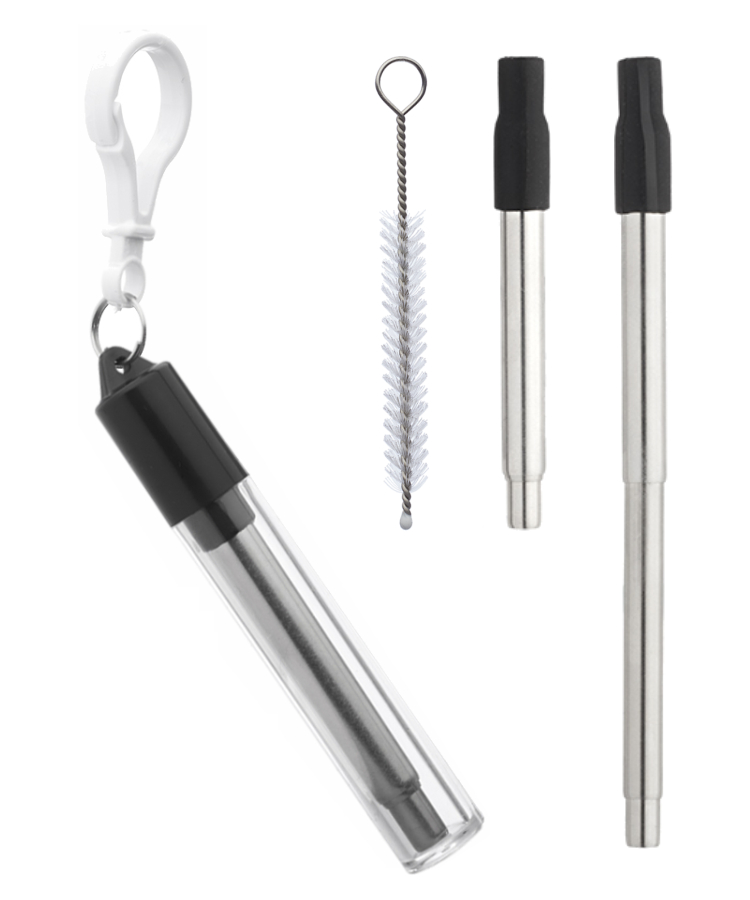 Collapsible Straws with Case and Brush 3