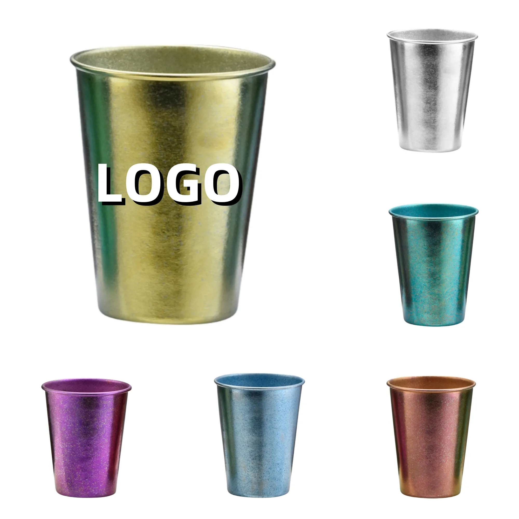 12oz Pure Titanium Single-Layer Shatter-Resistant Cup 2