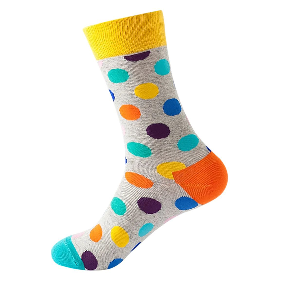 Cotton Crew Socks with Jacquard Pattern 57