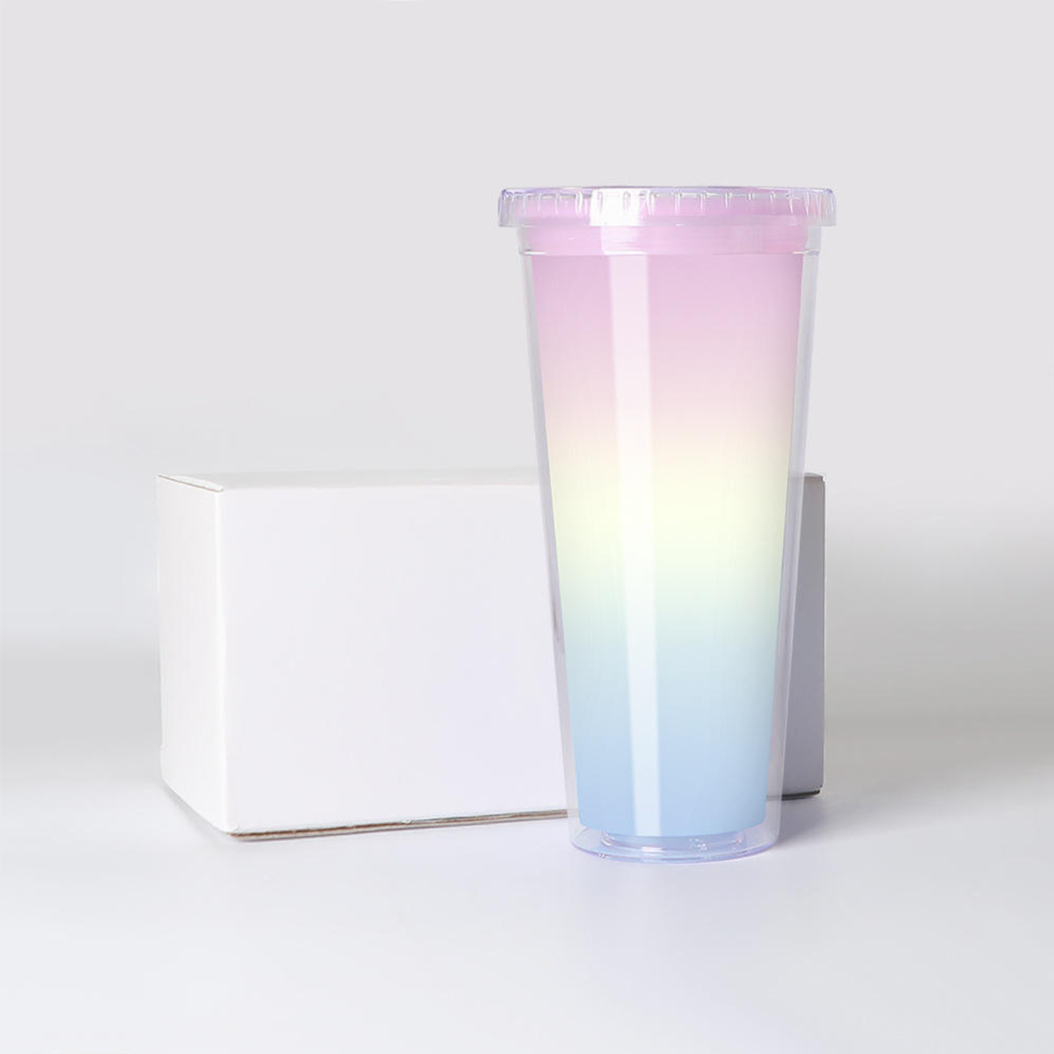 24oz BPA Free Plastic Color Changing Water Bottle With Straw 6