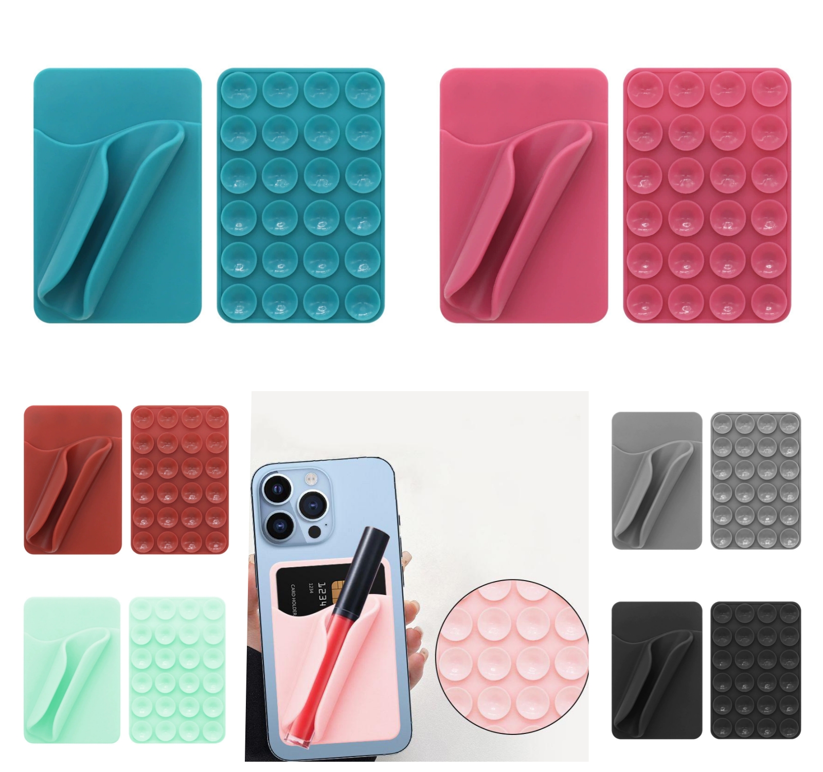 Custom Suction Lip Gloss Cell Phone Holder 2