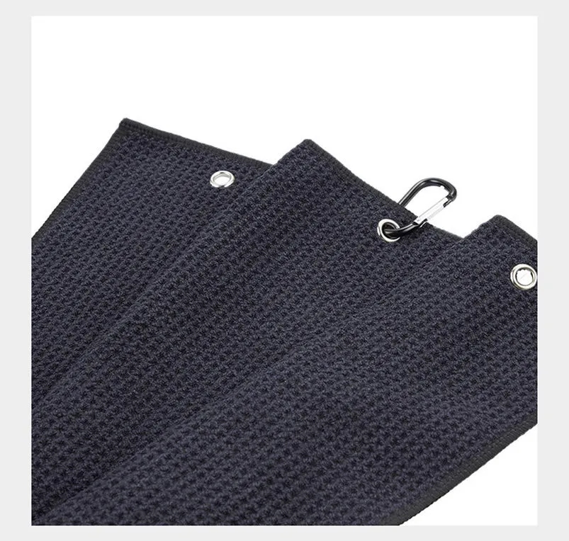 16'' x 16'' Microfiber Waffle Pattern Golf Towel 11