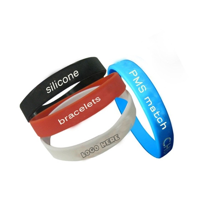 1/2" Silicone Debossed Wristband 1