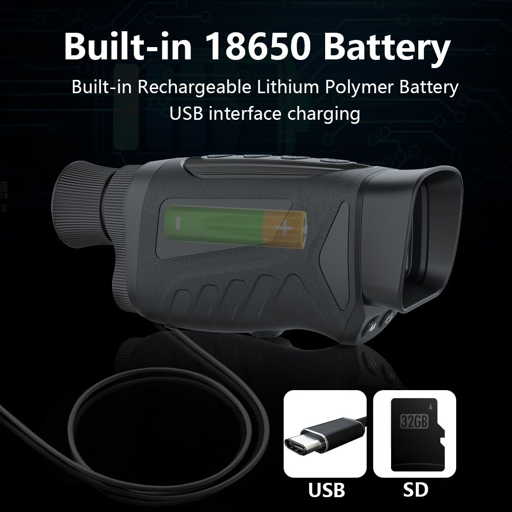 Digital Night Vision Monoculars with Infared, 6X Magnification 4