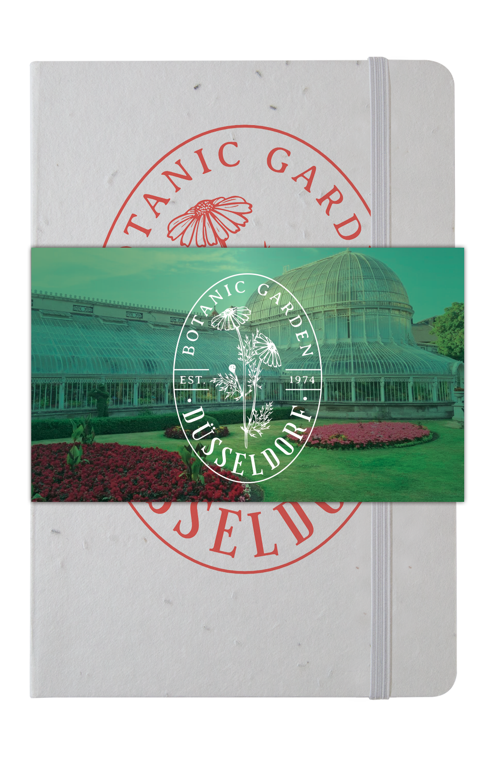 Recycled Seed Paper Journal w/ Graphic Wrap