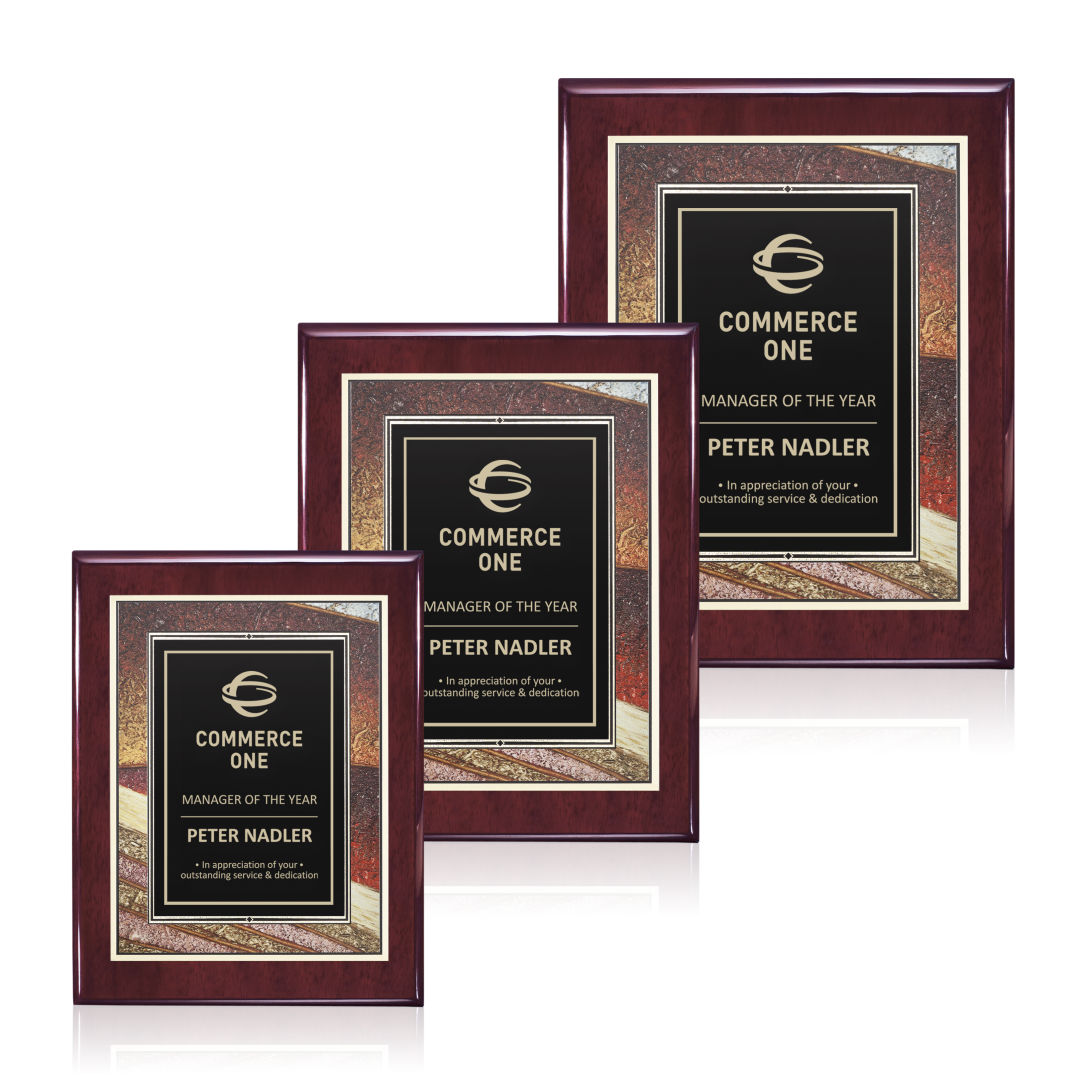 Oakleigh/Albina Plaque - Rosewood Finish