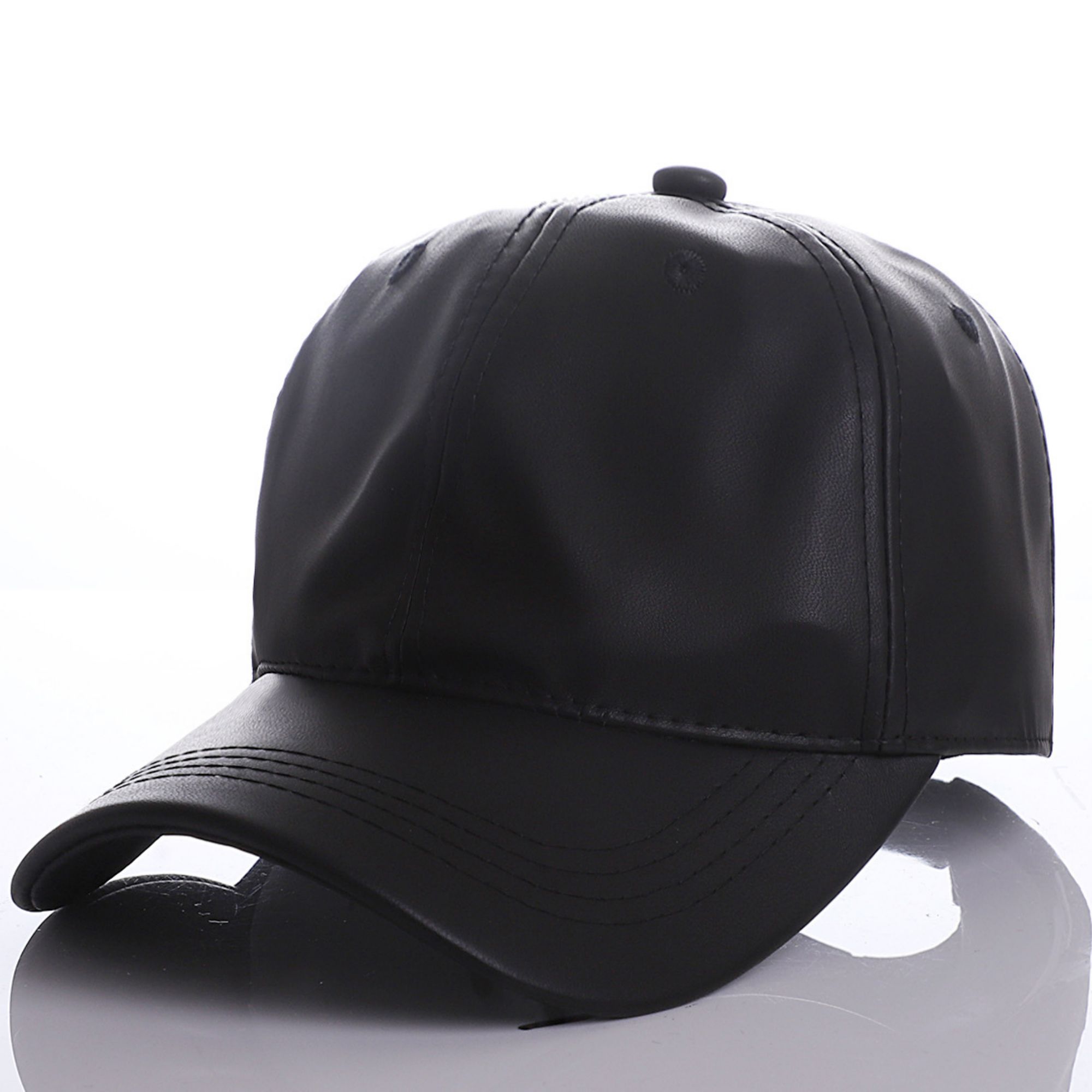 Leather Baseball Cap
