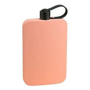 17 oz. Stainless Steel Portable Black Flask 12