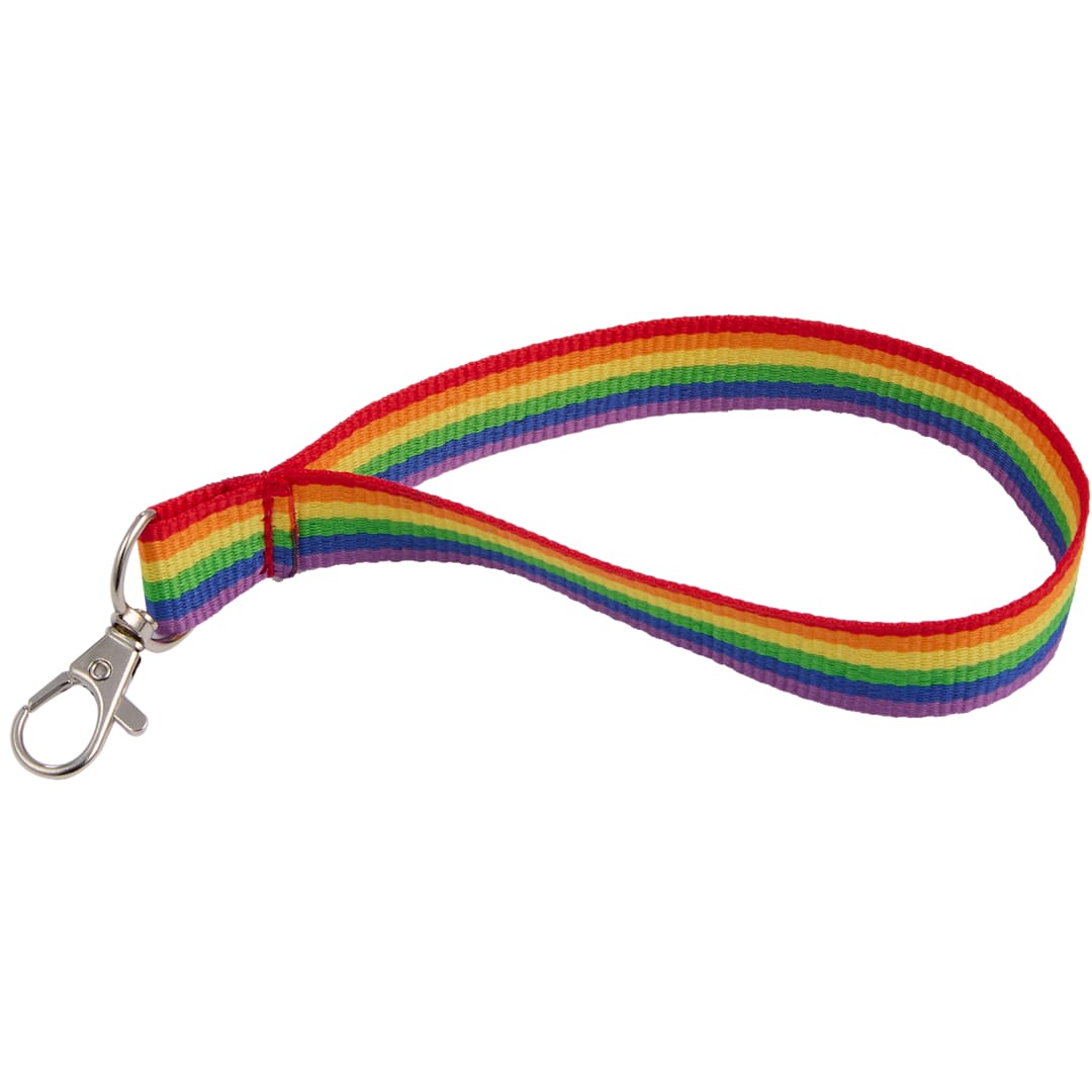 Recycled Rainbow Wrist Lanyard 13
