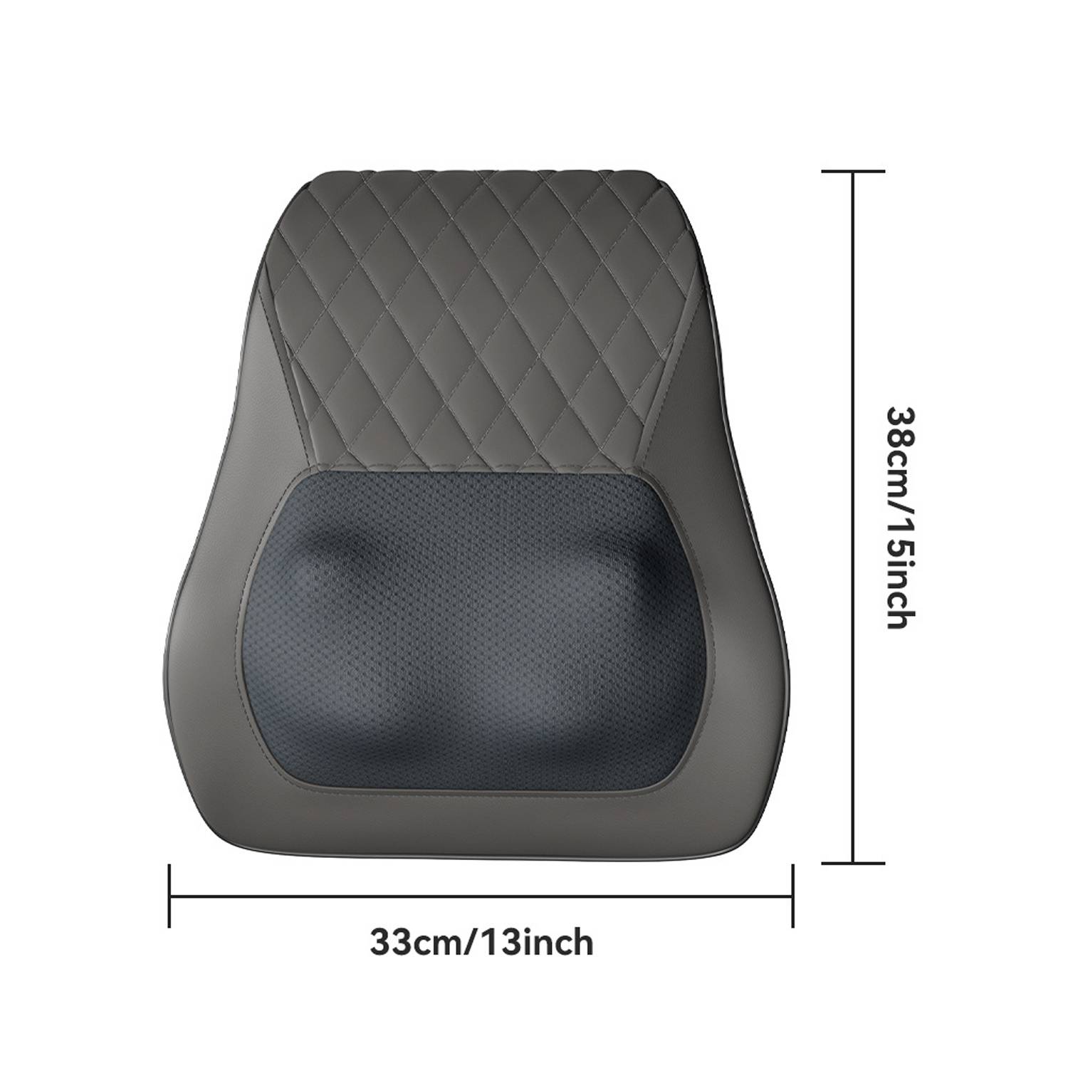 PU leather Multi-Function Neck Back Electric Massage Pillow 6