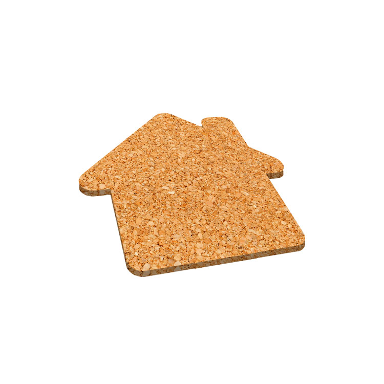 1/8" Cork Coaster House Shape