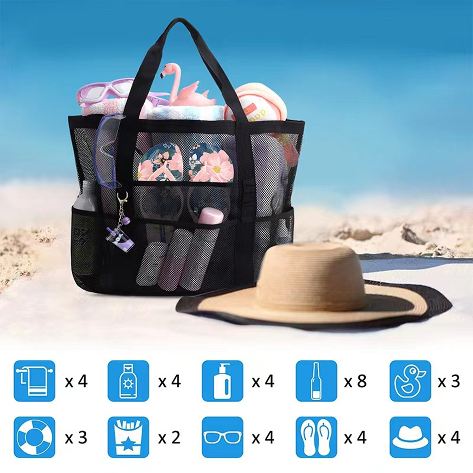 Waterproof Beach Tote Pool Bag 2