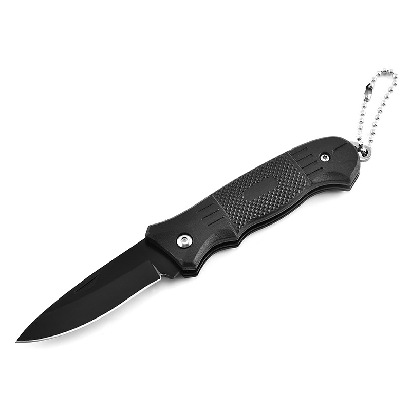 Stainless Steel Folding Pocket Knife with Key Chain 7