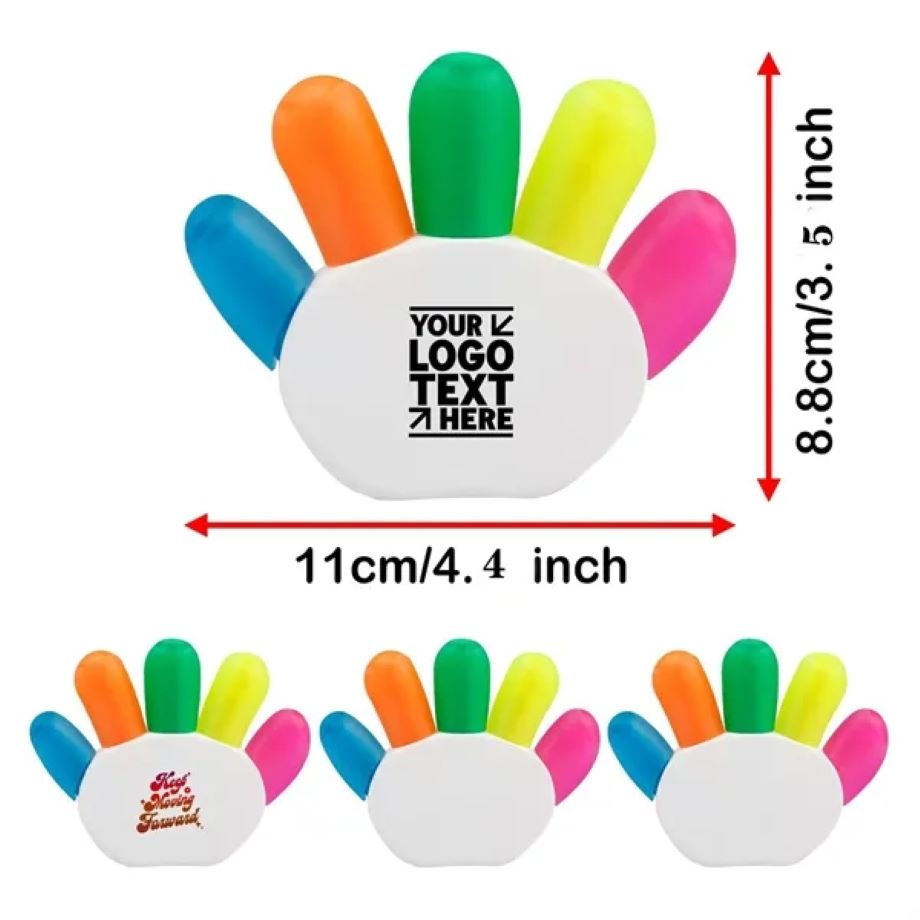 Palm-shaped Five-color Highlighter 1