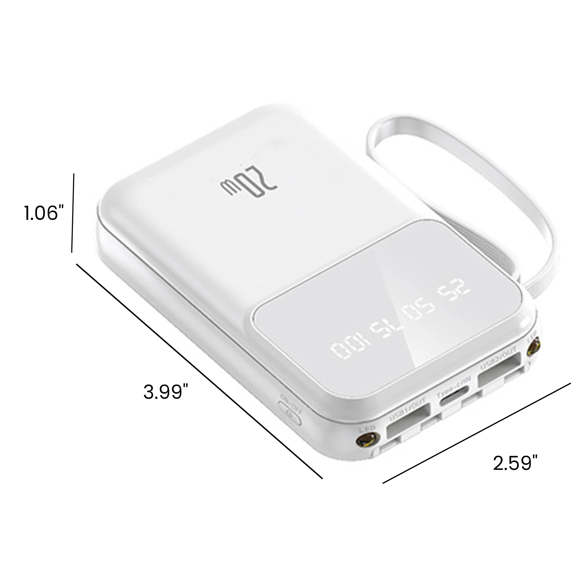 Customized Logo Built In Charging Cable Mobile Power Gift 6