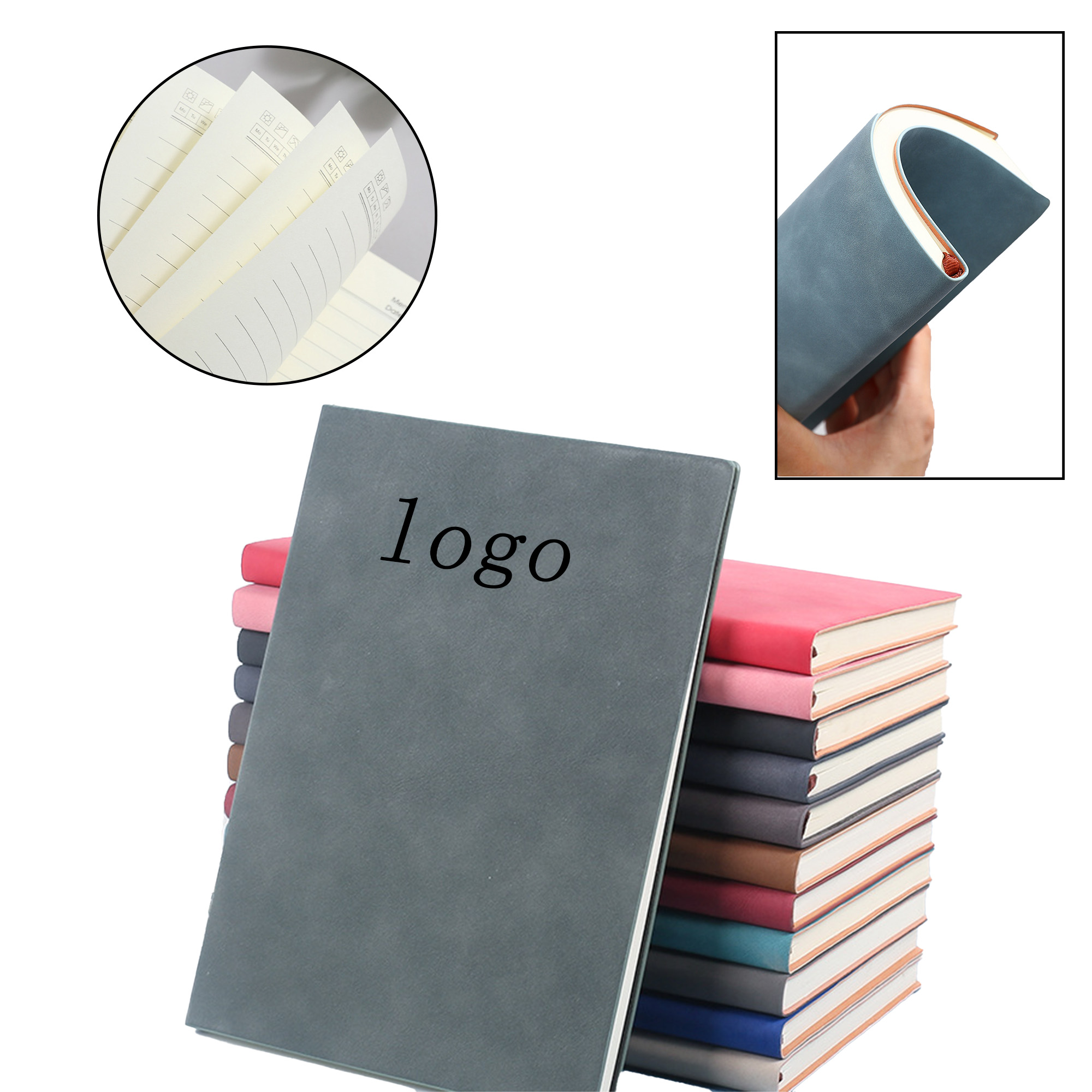 A5 Leather Business Notebook For Recording Information 2