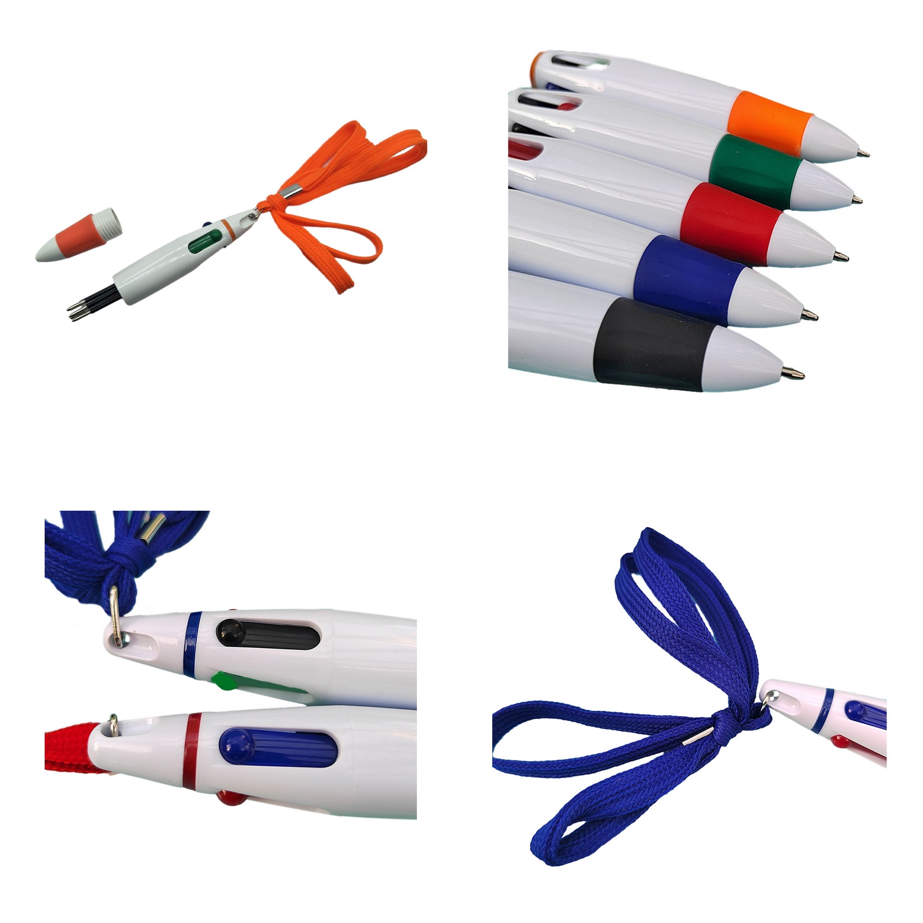 Retractable Ballpoint Pen With Lanyard 1