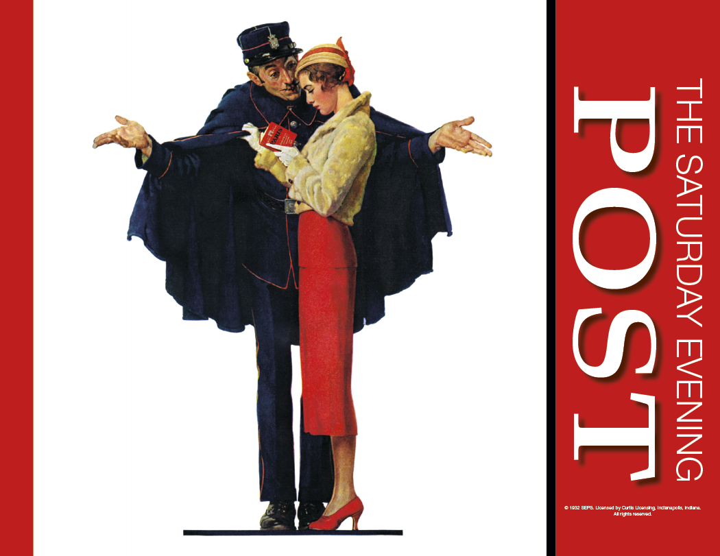 HotLine® Products Saturday Evening Post Appointment Calendar - Spiral 26