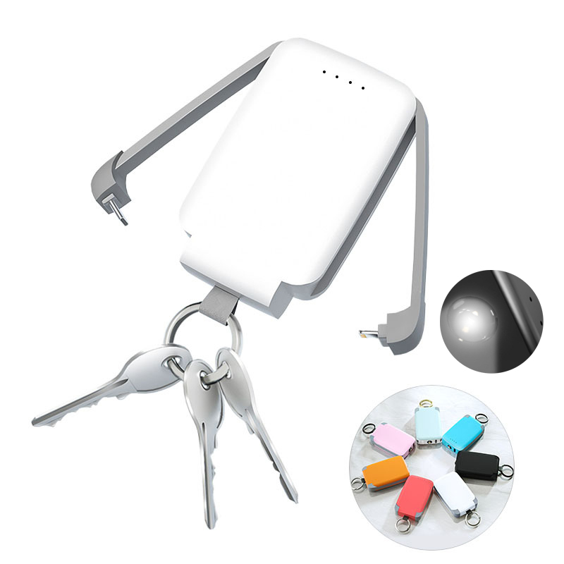 Mini Power Bank Keychain with Flashlight Function 2