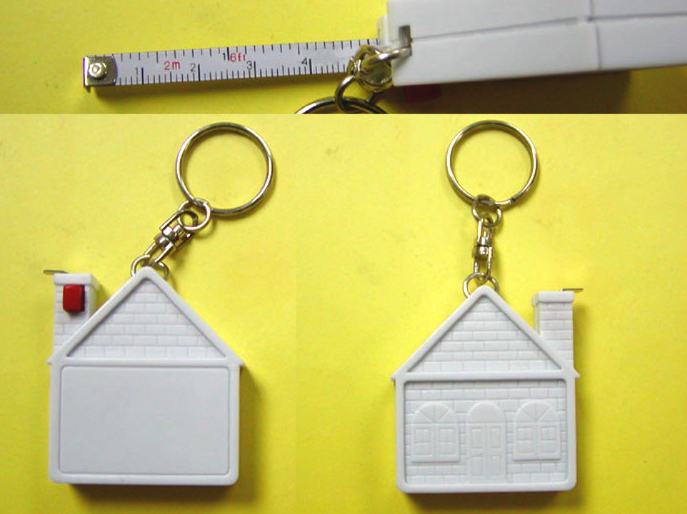 6 FT House Shaped Tape Measure Keychain 3