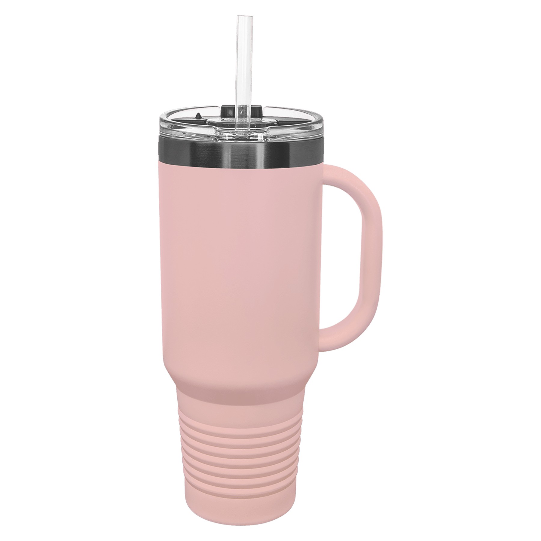 Polar Camel 40oz Ghost Black ION-Plated Travel Mugs w/ Straw 15